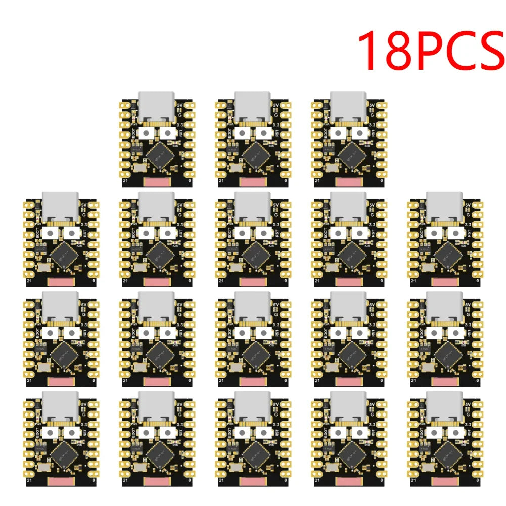 1-20PCS ESP32-C3 Development Board 3.3-6V Power Low Power ESP32 Super Mini Wireless Development Board WiFi Bluetooth For Arduino Peaceful Pleasures Health and Wellness Black 18PCS