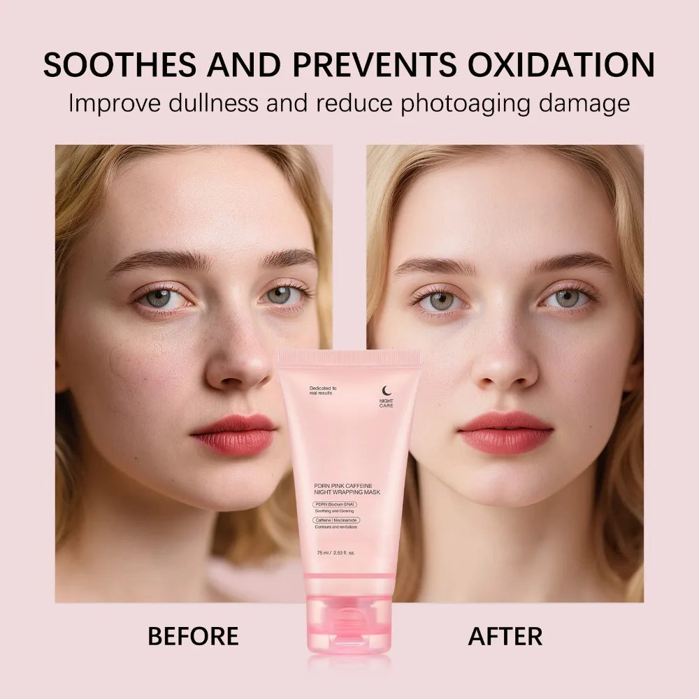 Korean Night Collagen Sleep Mask: Gently Firms, Reduces Puffiness for Refined Contours & Glass-Like Skin Peaceful Pleasures Health and Wellness