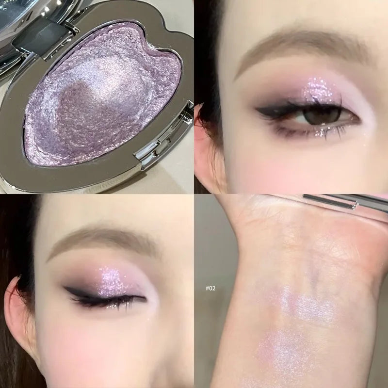 Pearlescent Metallic Glitter Eyeshadow | Shimmer Single Pan