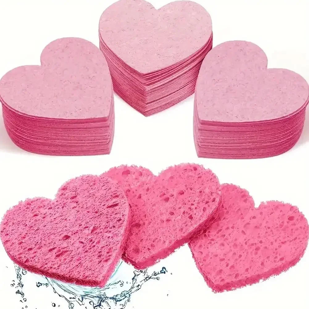 10PCS/Kit Compressed Facial Sponges, Cosmetic Hydrotherapy Sponge Spa Face Pads for Daily Cleansing, Makeup Removal, Exfoliation Peaceful Pleasures Health and Wellness