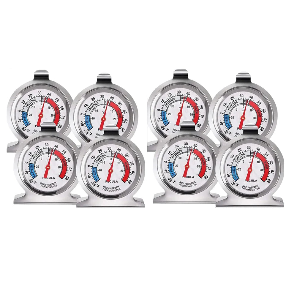 Refrigerator Freezer Thermometer – Large Dial, No Battery