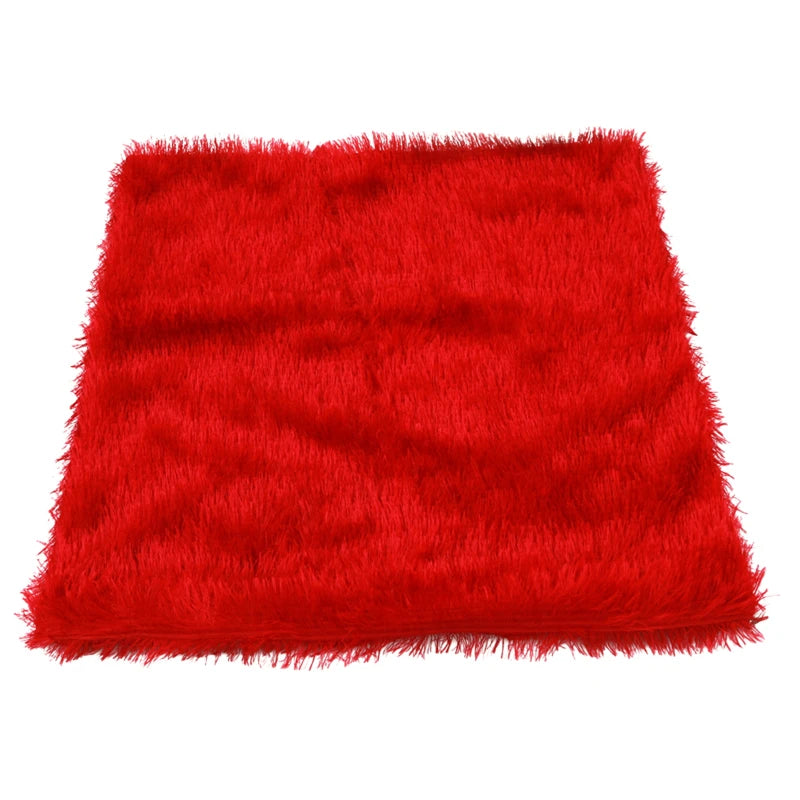 Throw Pillow Cover Short Plush Comfortable and Soft Sofa Decoration Household Products Modern Minimalism Cushion Covers Peaceful Pleasures Health and Wellness Big red