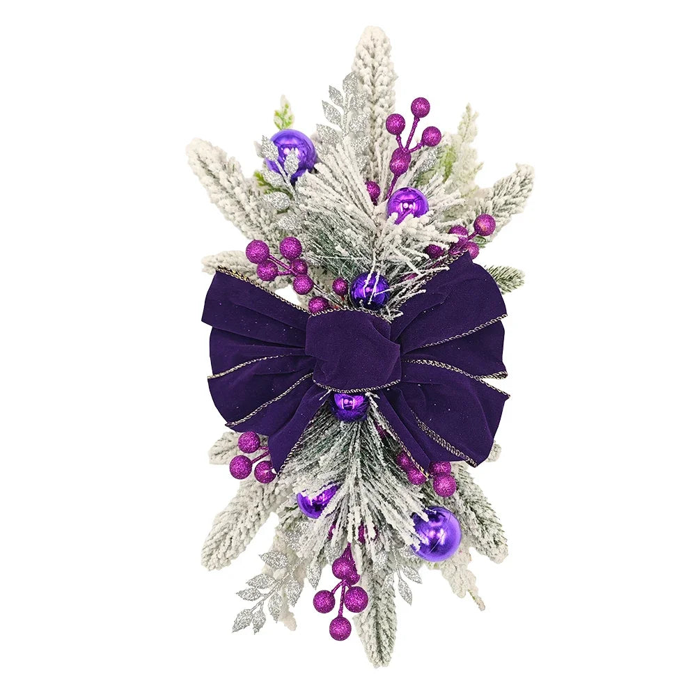 Christmas Staircase Ornament with Lights – Berries & Pine Cones
