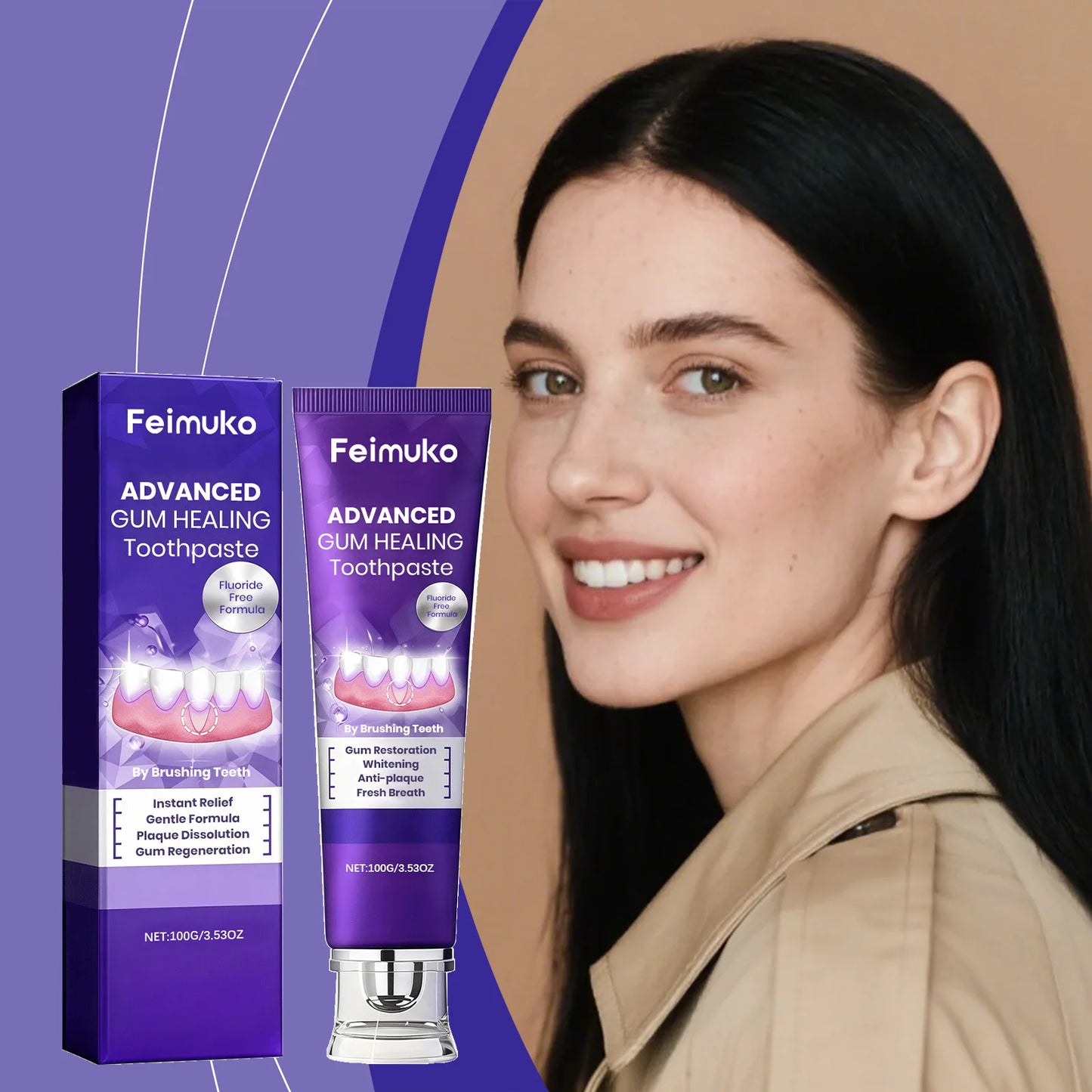 Feimuko Whitening Toothpaste – Plaque, Gum Care & Fresh Breath