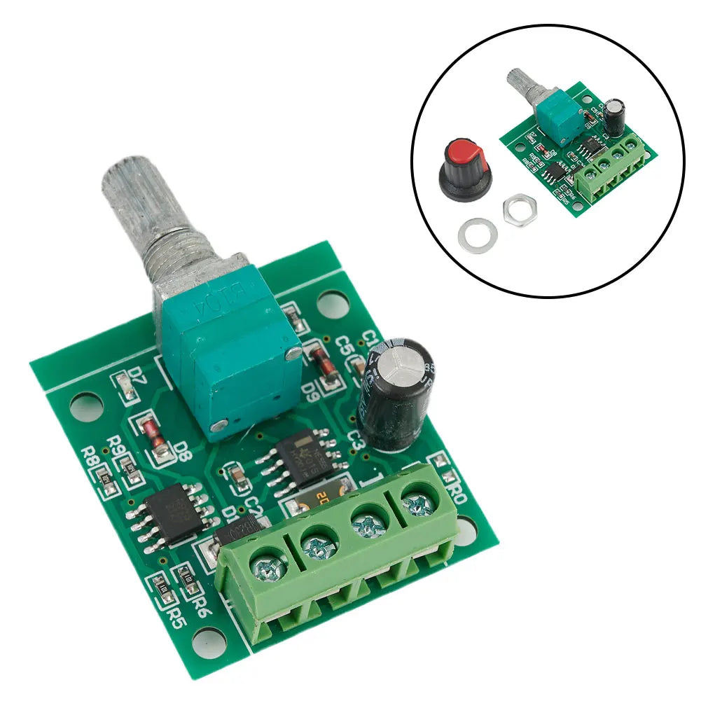 DC 1.8V–15V PWM Motor Speed Controller | Adjustable Driver