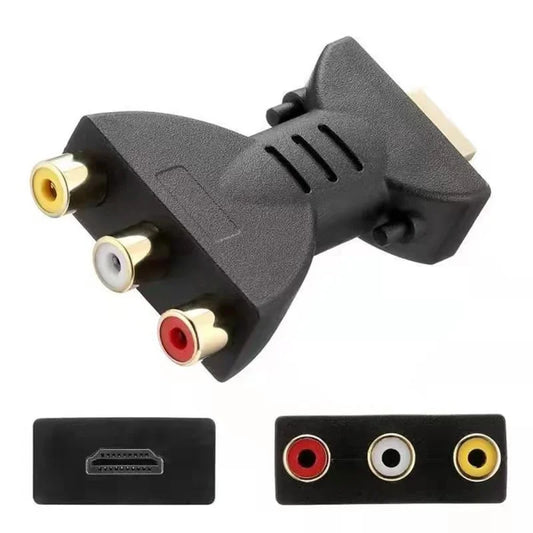 For HD TV BOX HD 1080P RCA AV To HDMI-compatible Composite Adapter Converter AV2HDMI Audio Video Cable HDMI TO AV with USB Cable Peaceful Pleasures Health and Wellness black