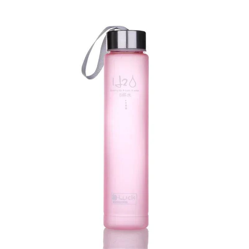 Frosted Plastic Water Bottle 280ml | Candy Color Space Cup