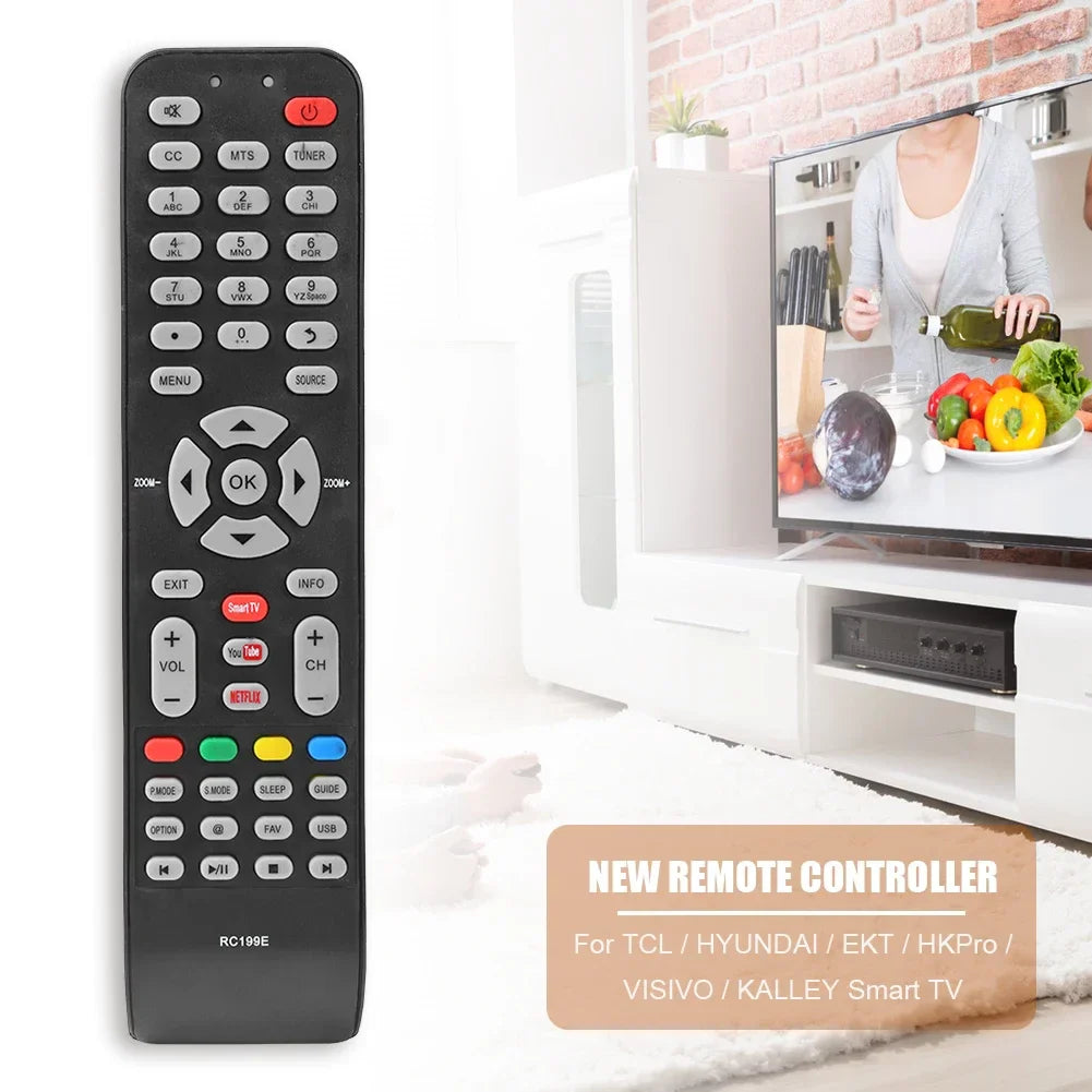 Smart TV Remote Replacement for TCL HYUNDAI EKT HKPro VISIVO