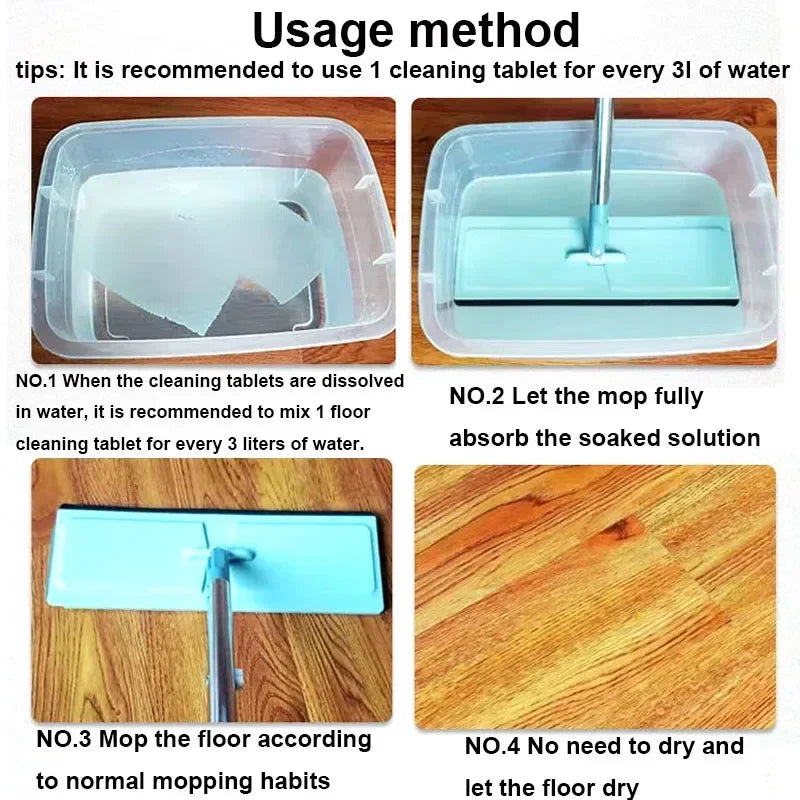 Eco-Friendly Floor & Bathroom Cleaning Tablets 30-Pack