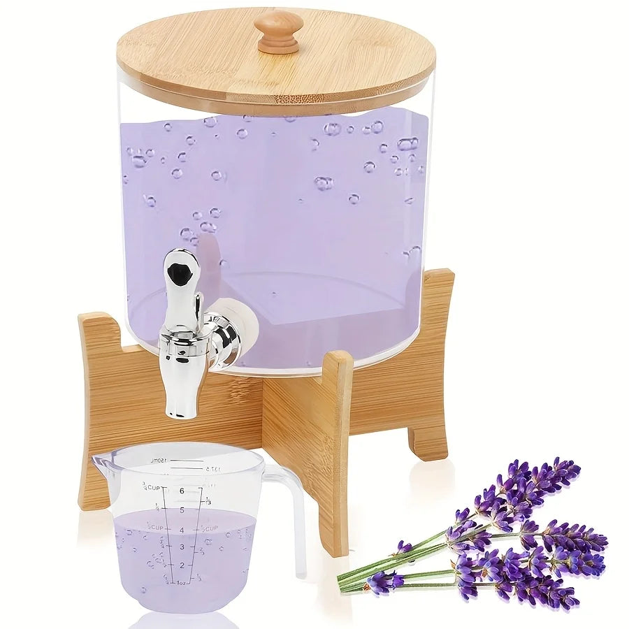 Acrylic Laundry Detergent & Fabric Softener Dispenser – 0.7 Gallon Laundry Room Organizer