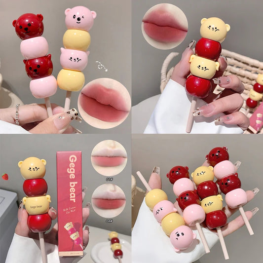 Gege Bear Velvet Matte Lip Mud – Peach Pink Liquid Lipstick Matte Liquid Lipstick Peaceful Pleasures Health and Wellness