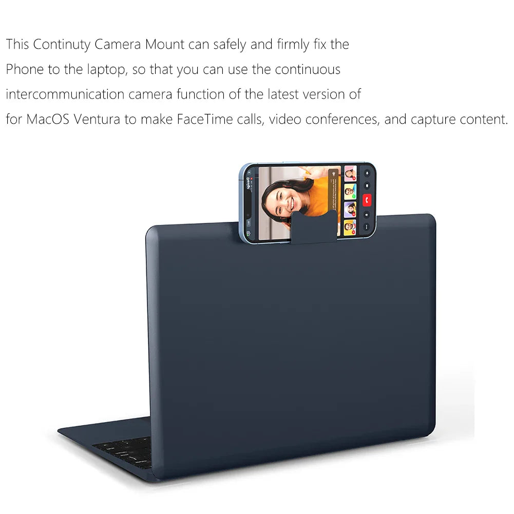 iPhone Webcam Mount for MacBook – Continuity Camera Bracket