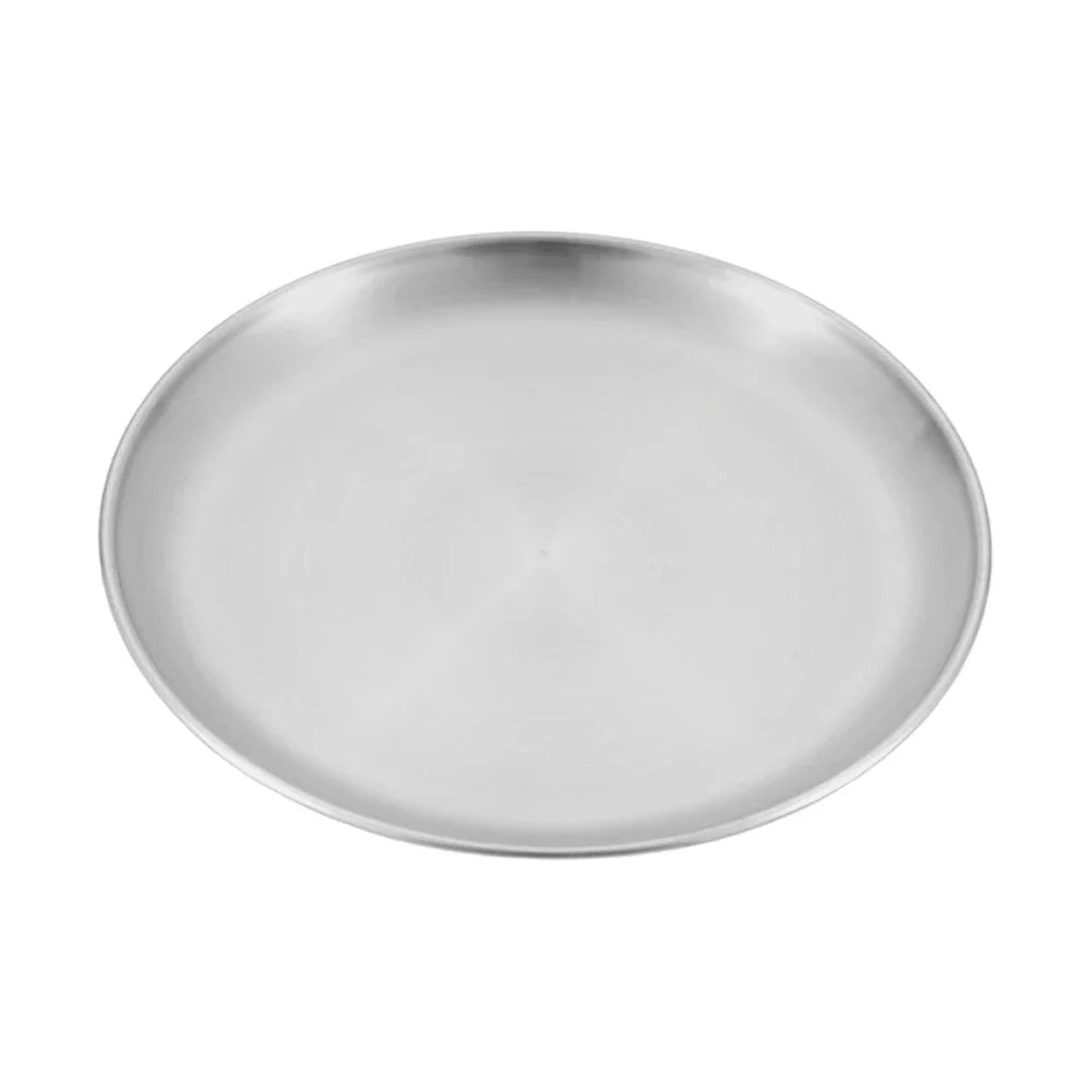 Stainless Steel BBQ Plates | Korean Grill Picnic Camping Dish