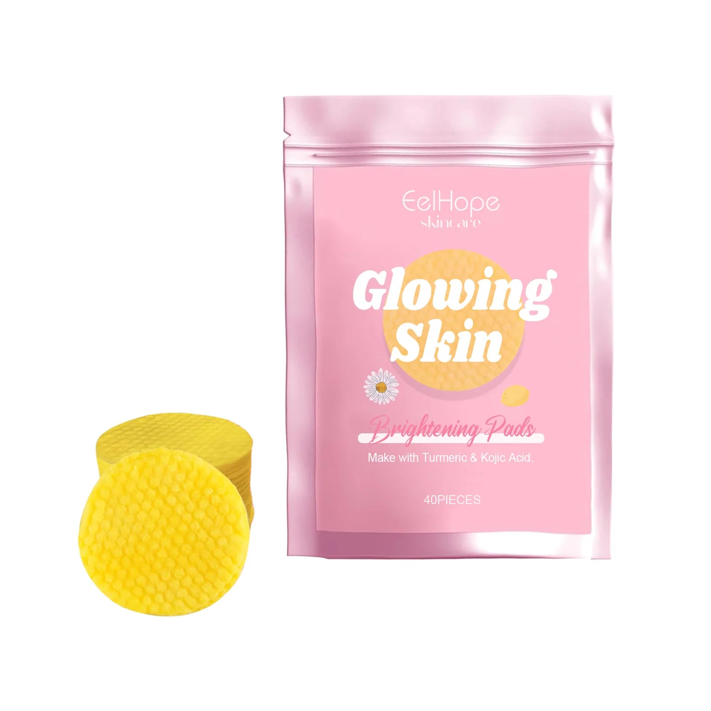 Turmeric Kojic Acid Exfoliating Cleansing Pads – 40 ct