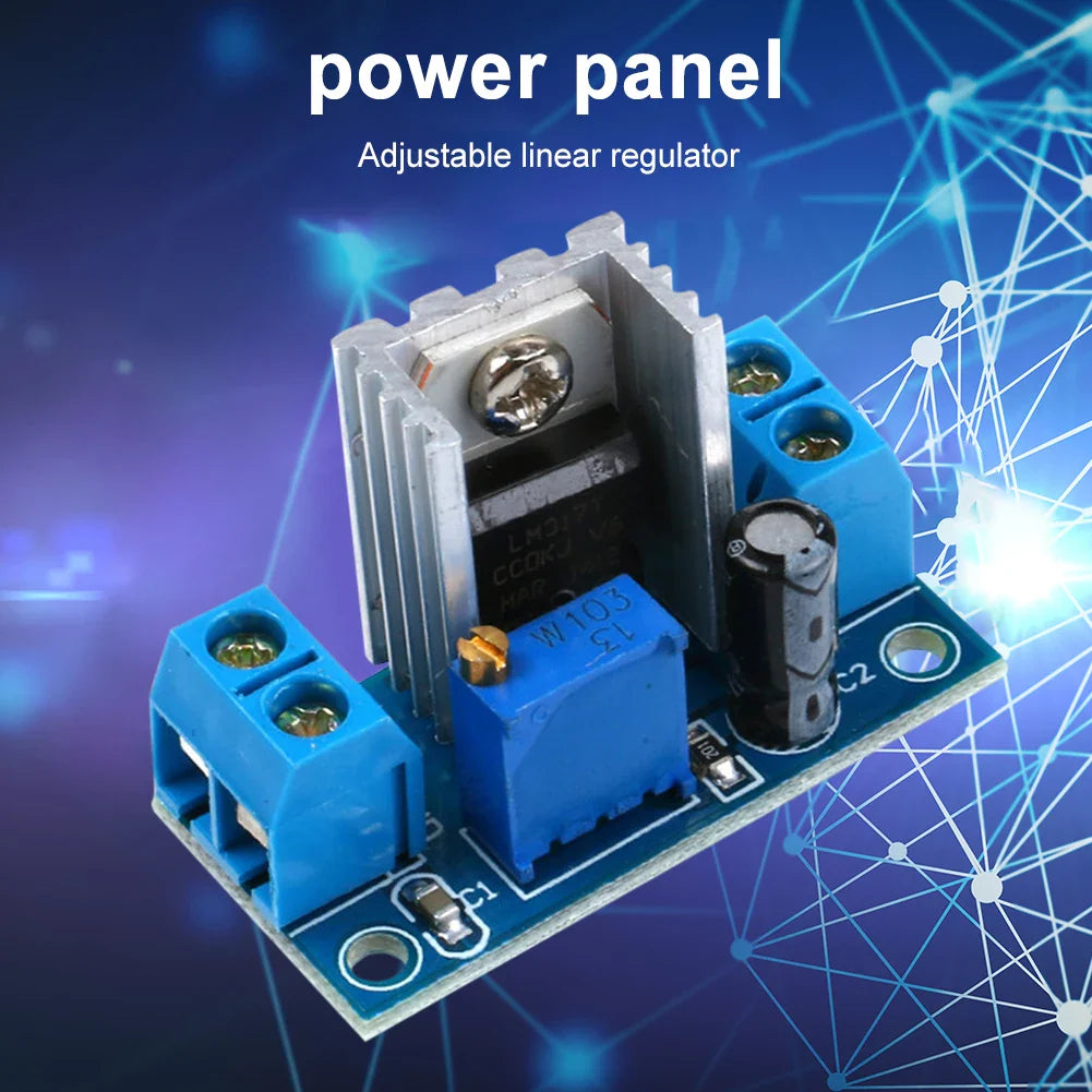 LM317 Adjustable DC-DC Buck Voltage Regulator 4.5V–40V
