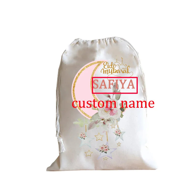 Personalised Ramadan Eid Gift Sack | Moon Mosque Muslim Bag
