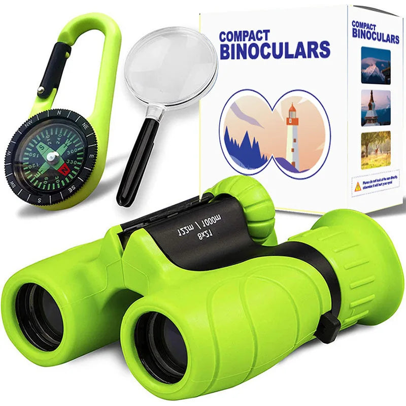 8X21Mm Kid Binocular Telescopes Children Educational Folding Telescope Outdoor Bird Watching Optics Telescope for Camping Peaceful Pleasures Health and Wellness 1
