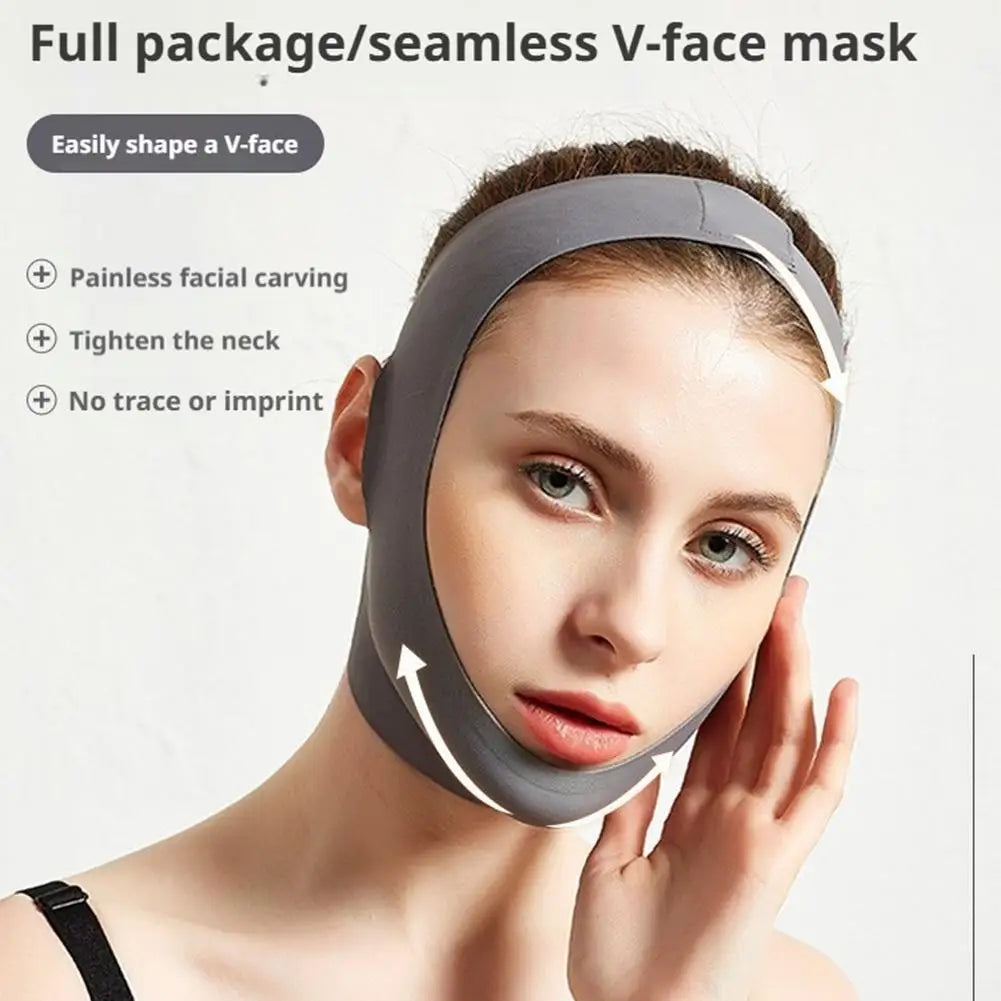 V-Shape Face Lift Belt – Adjustable Chin Slimming Bandage