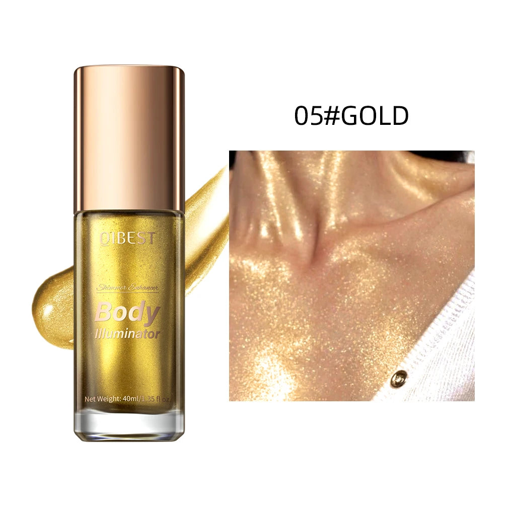 3D Face Brighten Highlighter Cosmetic Shimmer Highlighter Stick Liquid Face Contour Bronze Concealer Cream Makeup Tool 5 Colors Peaceful Pleasures Health and Wellness 05 Gold