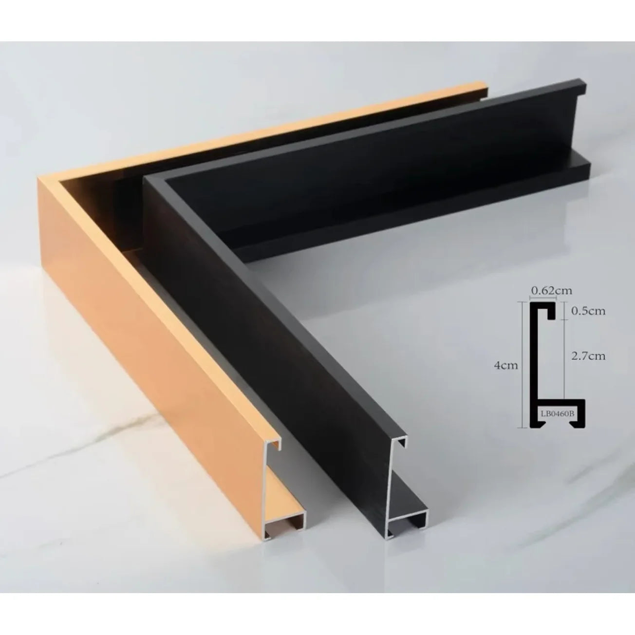 Customized Metal Picture Frame, Canvas Painting Frame, Floating Paintings Frame, DIY Aluminum Alloy, 7 Colors Available Peaceful Pleasures Health and Wellness