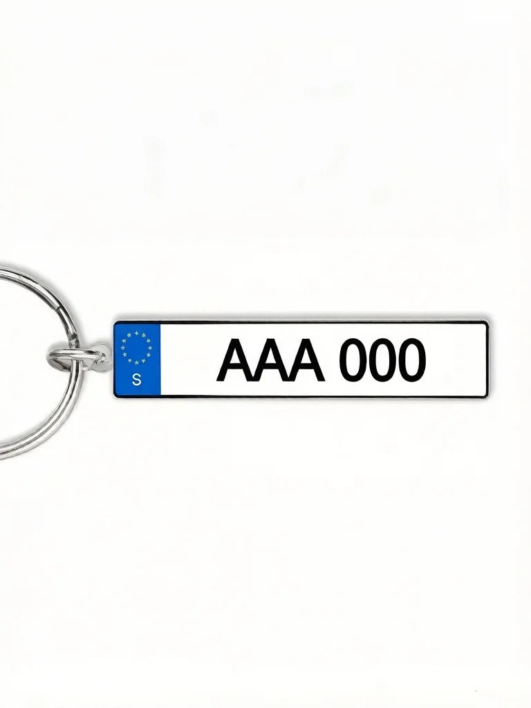 Custom License Plate Keychain | Personalized Name & Number