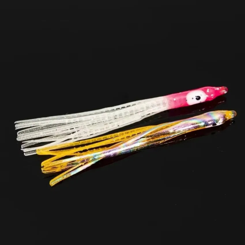 Biomimetic Bait Monochrome Flash Octopus Fakebait Needle Shaped Road