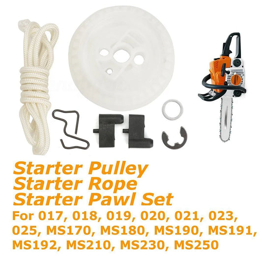 Recoil Starter Rope Pulley Pawl 017 019 021 023 025 MS170 MS180 MS190 Peaceful Pleasures Health and Wellness Default Title