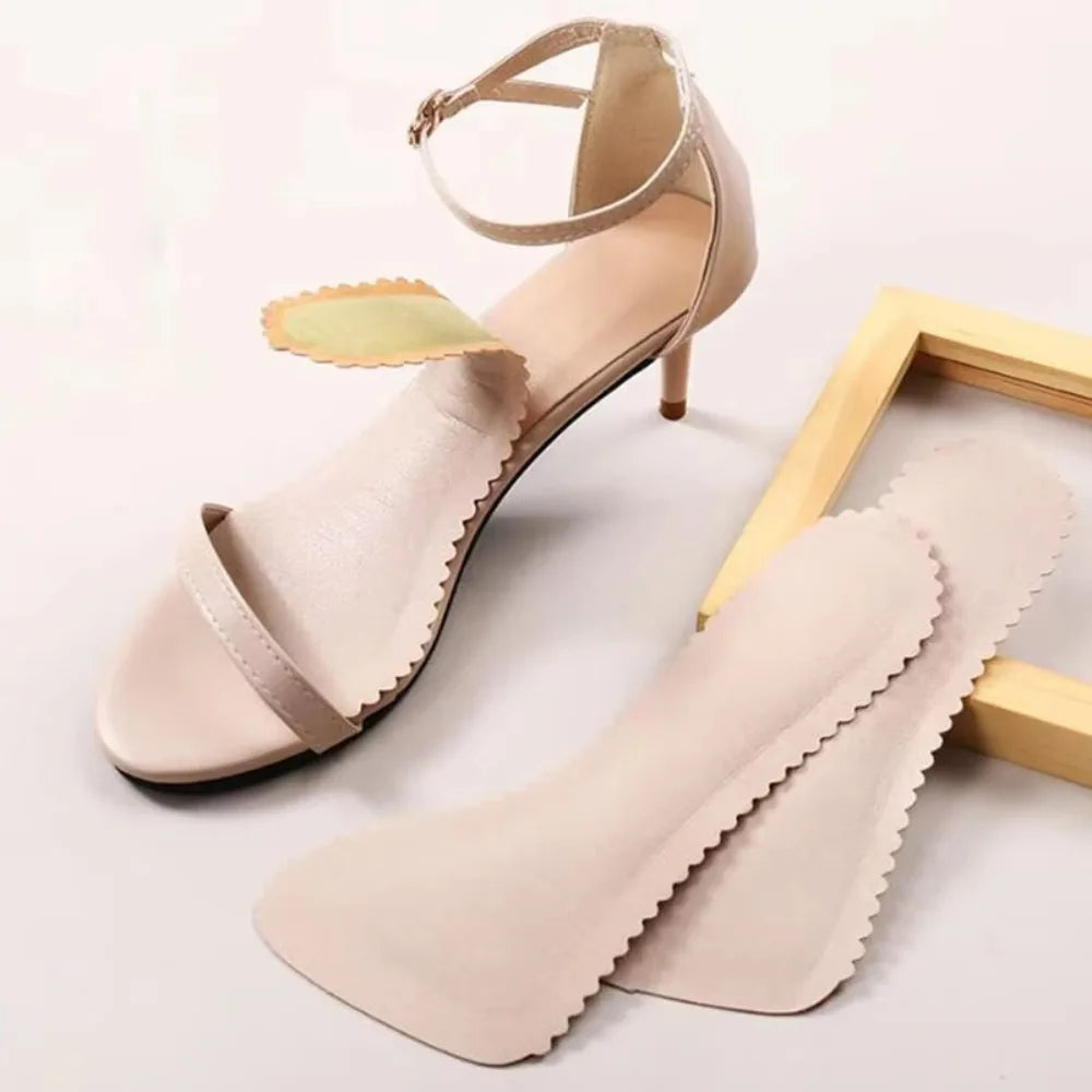 1pair Self-adhesive Sandals Insoles Antislip Sweat-absorbent High Heel Shoes Non-slip Stickers Thick Pads Soft Bottom Cushion Peaceful Pleasures Health and Wellness