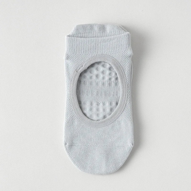 1/6_Pairs Women'S Yoga Socks Non-Slip Pilates Dance Socks Non-Slip Floor Slippers With Handles For Gym Indoor And Fitness Ballet Peaceful Pleasures Health and Wellness 1Pairs