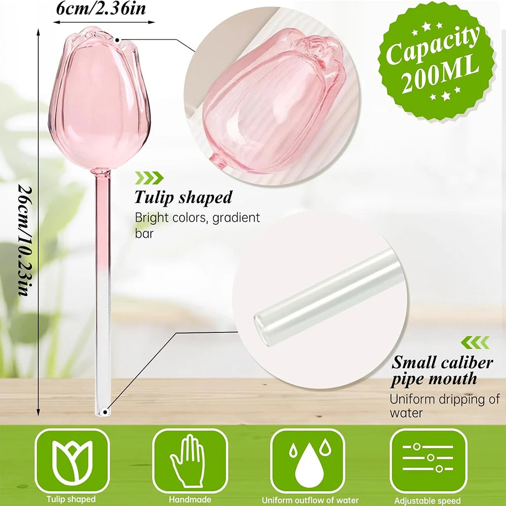 Tulip Self-Watering Planter Inserts – Automatic Plant Watering Devices for Indoor & Outdoor Use