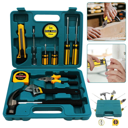 12-Piece Home Tool Set with Case | Portable Essential Kit Home Tool Set Peaceful Pleasures Health and Wellness Default Title