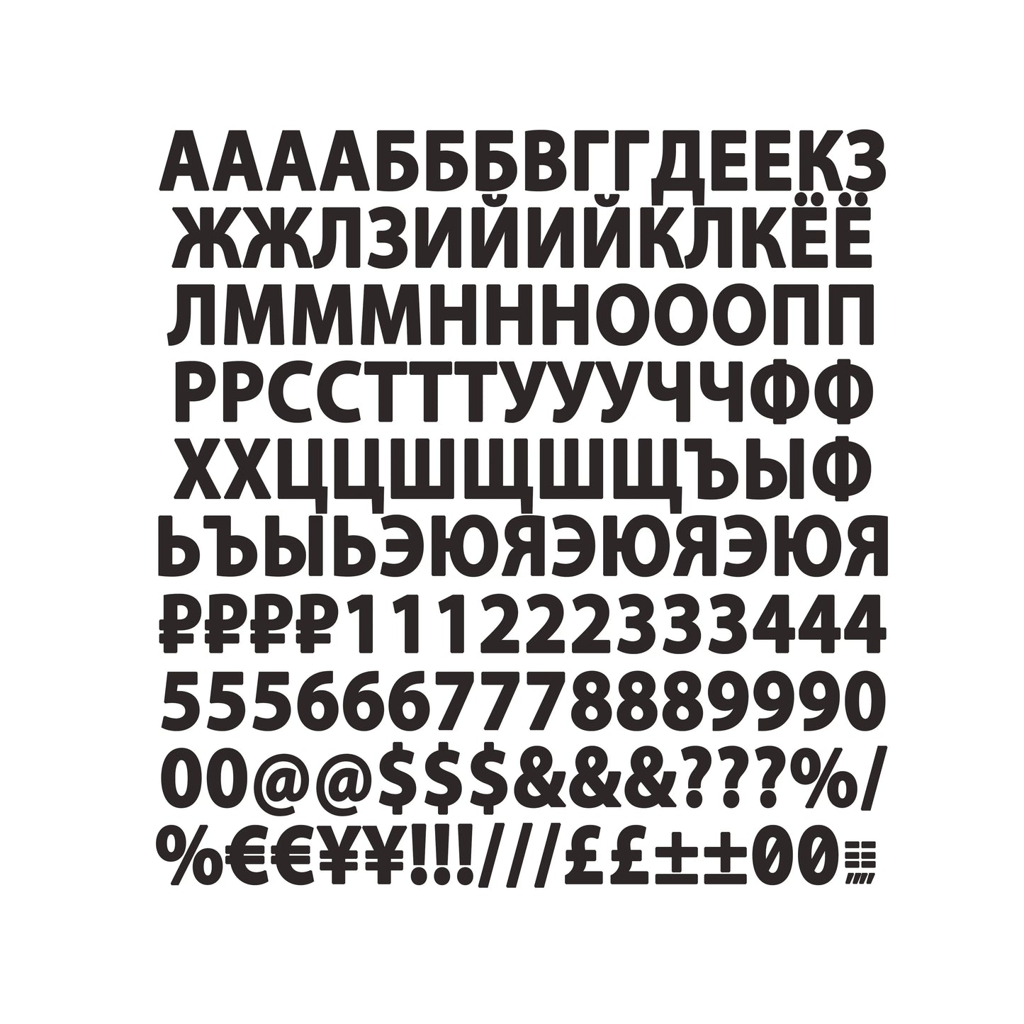 1", 2", 3" Self Adhesive Vinyl Alphabet Labels Russia Cyrillic Russian Letters & Numbers Upper Stickers Car Sticker Peaceful Pleasures Health and Wellness light green 1inch