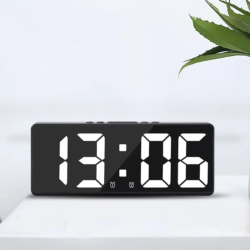 Multifunctional Large LED Digital Alarm Clock Color Nightlight Temperature Calendar Electronic Backlight Home Decor Peaceful Pleasures Health and Wellness