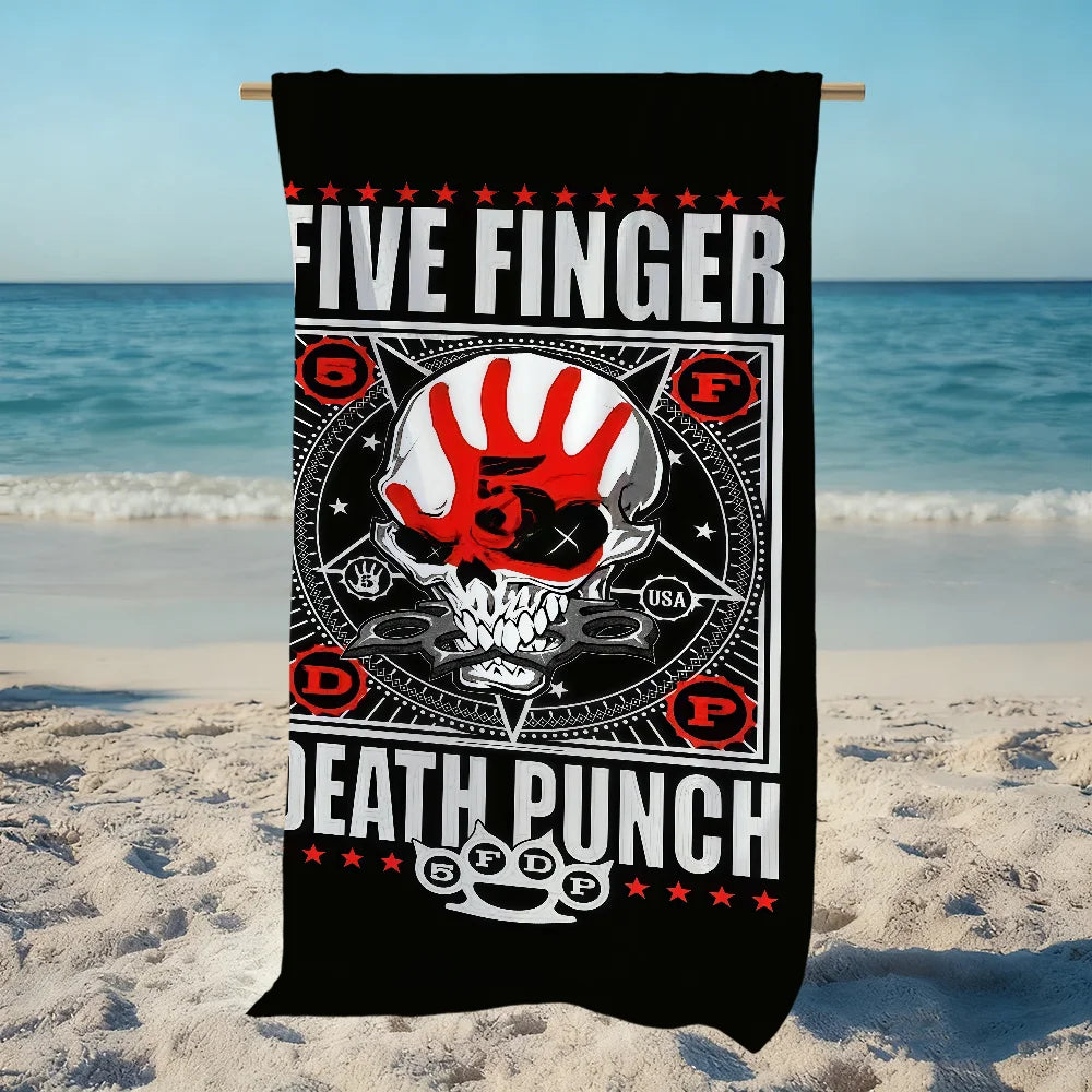 Five Finger Death Punch Quick-Dry Beach Towel | Gym & Travel