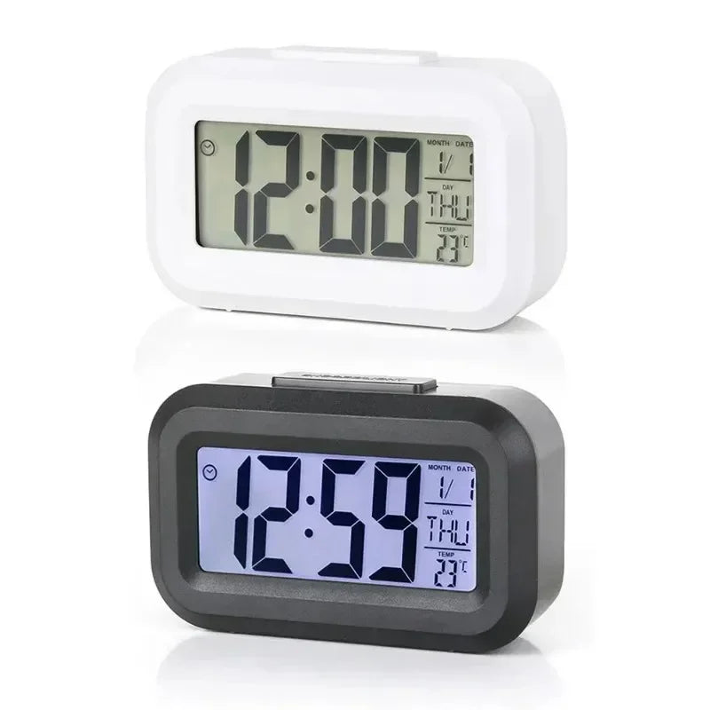 Led Digital Alarm Clock Backlight Data Times Calendar Desktop Multi-function Electronic Bedroom Decoration Desk Decorations Wall Peaceful Pleasures Health and Wellness
