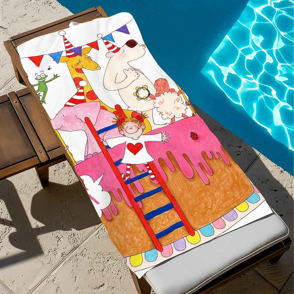 Cartoon CoCo Quick-Dry Beach Towel | Soft Pool & Travel Towel Quick-Dry Beach Towel Peaceful Pleasures Health and Wellness z1 STJ150x260CM