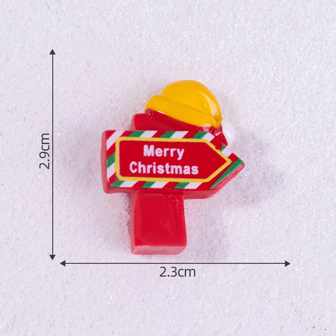Creative Mini Santa Claus Elk Snowman Christmas Tree Resin Car Home Ornaments Micro Landscape Decoration DIY Accessories Gifts Peaceful Pleasures Health and Wellness 10