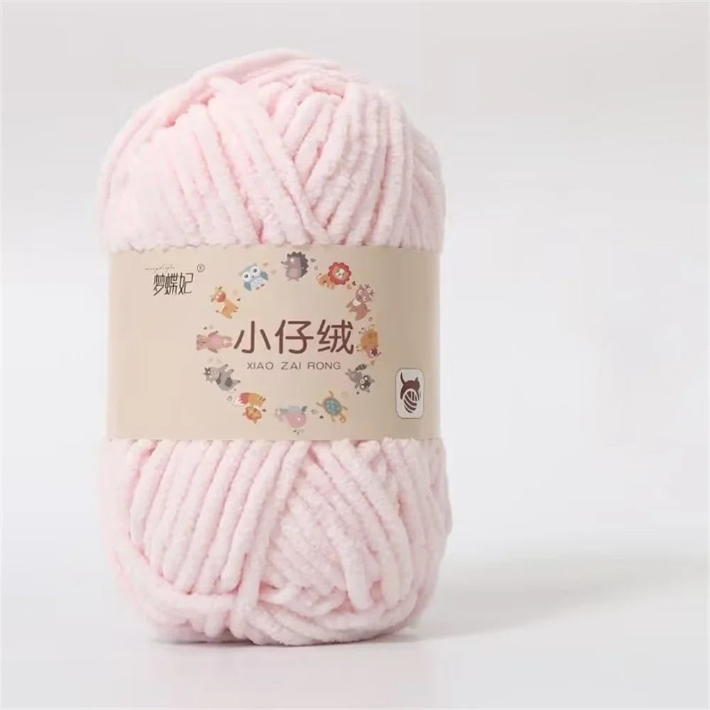 50g Milk Cotton Chunky Yarn – Soft Velvet Knitting & Crochet