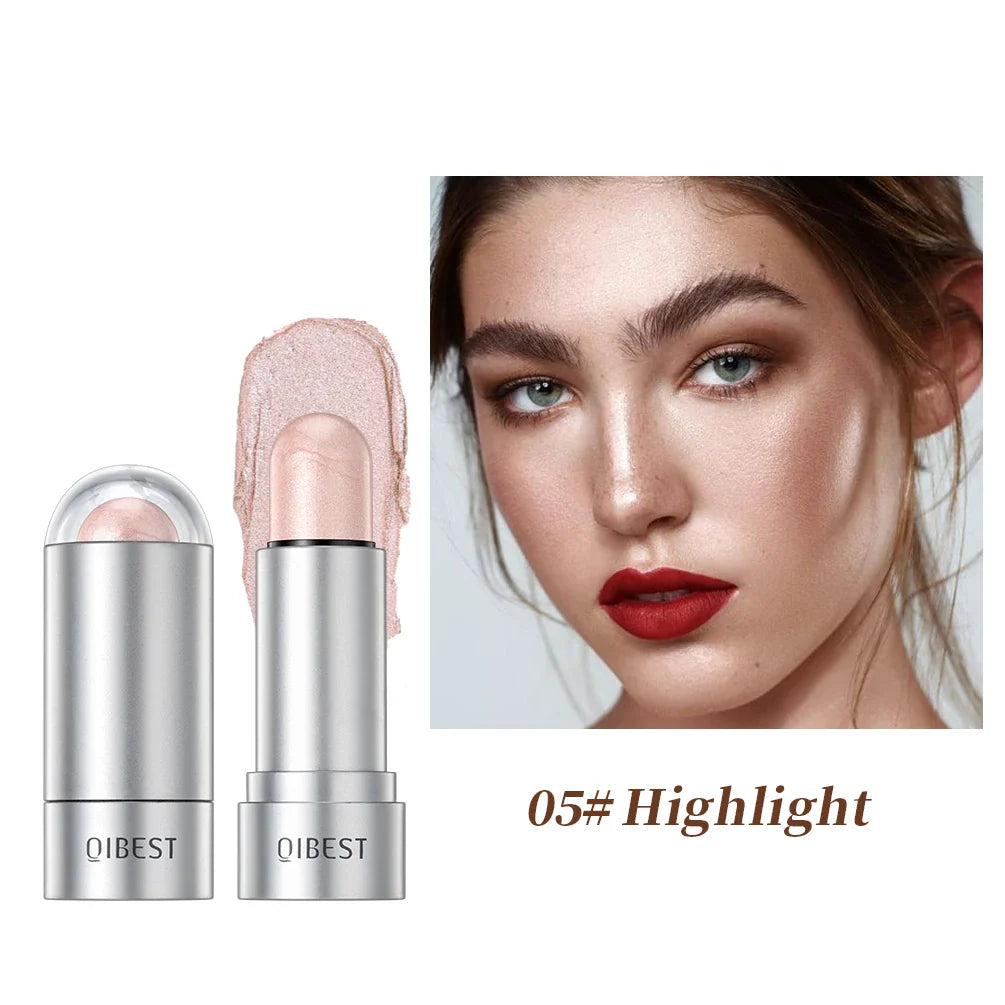 QIBEST 3-in-1 Highlight Blush & Contour Stick | All Skin Tones