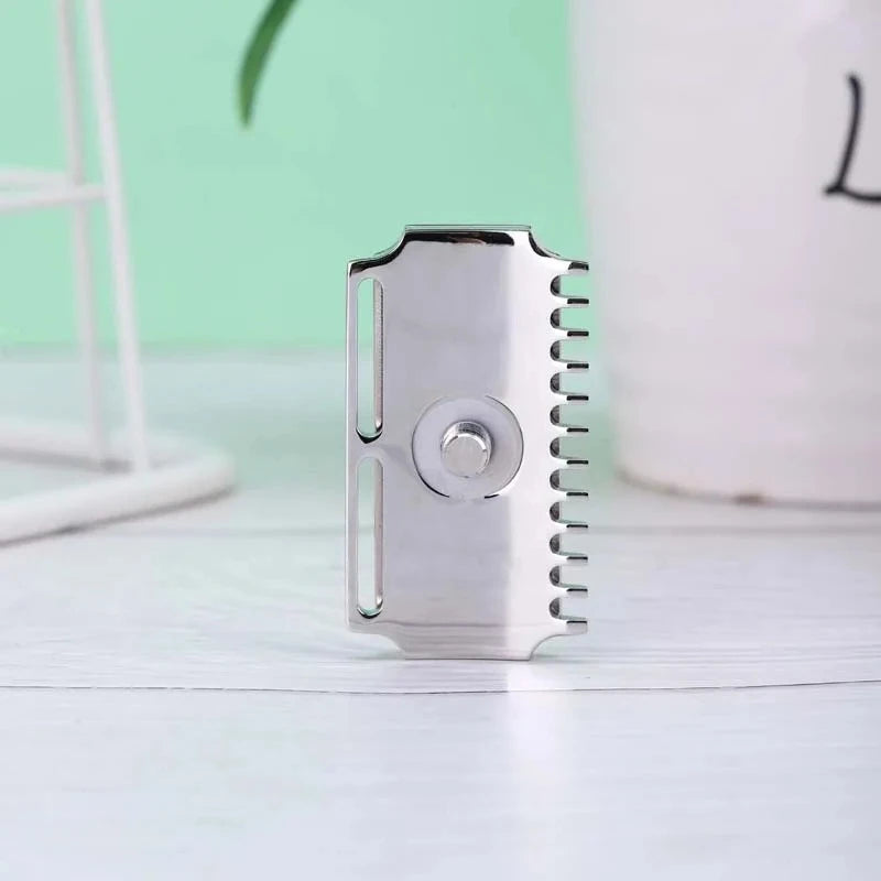 2026 YAQI Vostok 70DC Safety Razor Head 316 Stainless Steel Polished Dual Comb with 0.7mm Blade Gap for Smooth Shaving Peaceful Pleasures Health and Wellness