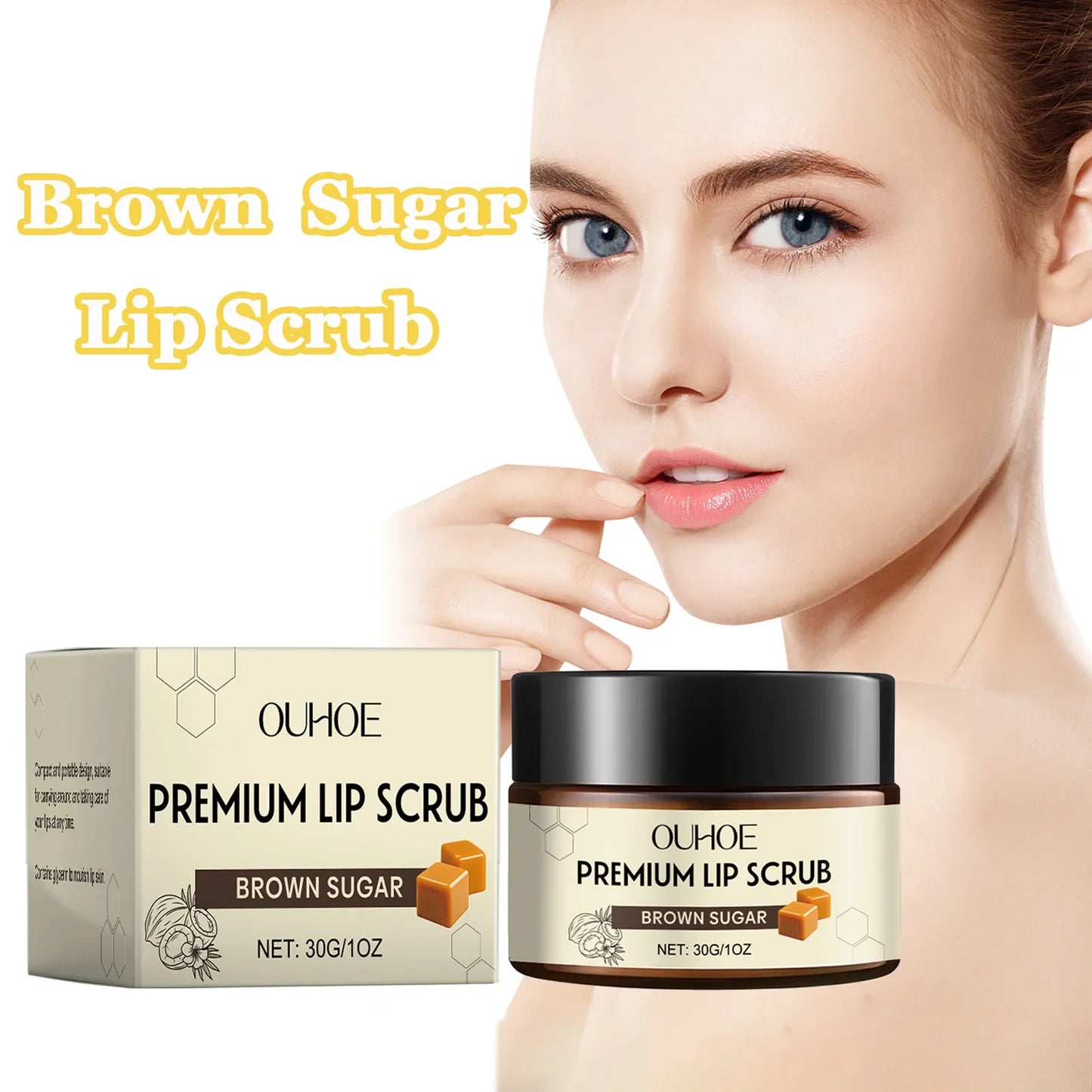 Brown Sugar Lip Scrub – Exfoliate, Moisturize & Smooth Lips