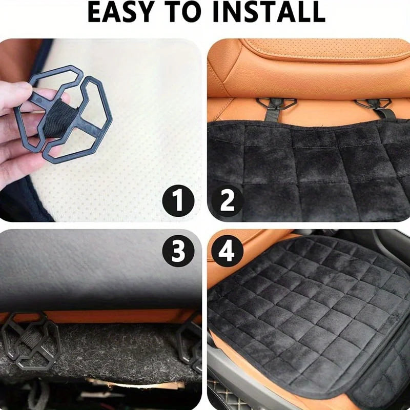 2-Pack Universal Car Seat Cushions | Soft Knit Polyester Cover