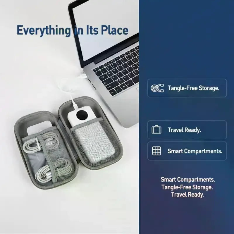 Travel Digital Accessories Organizer Bag | Cables & Power Bank