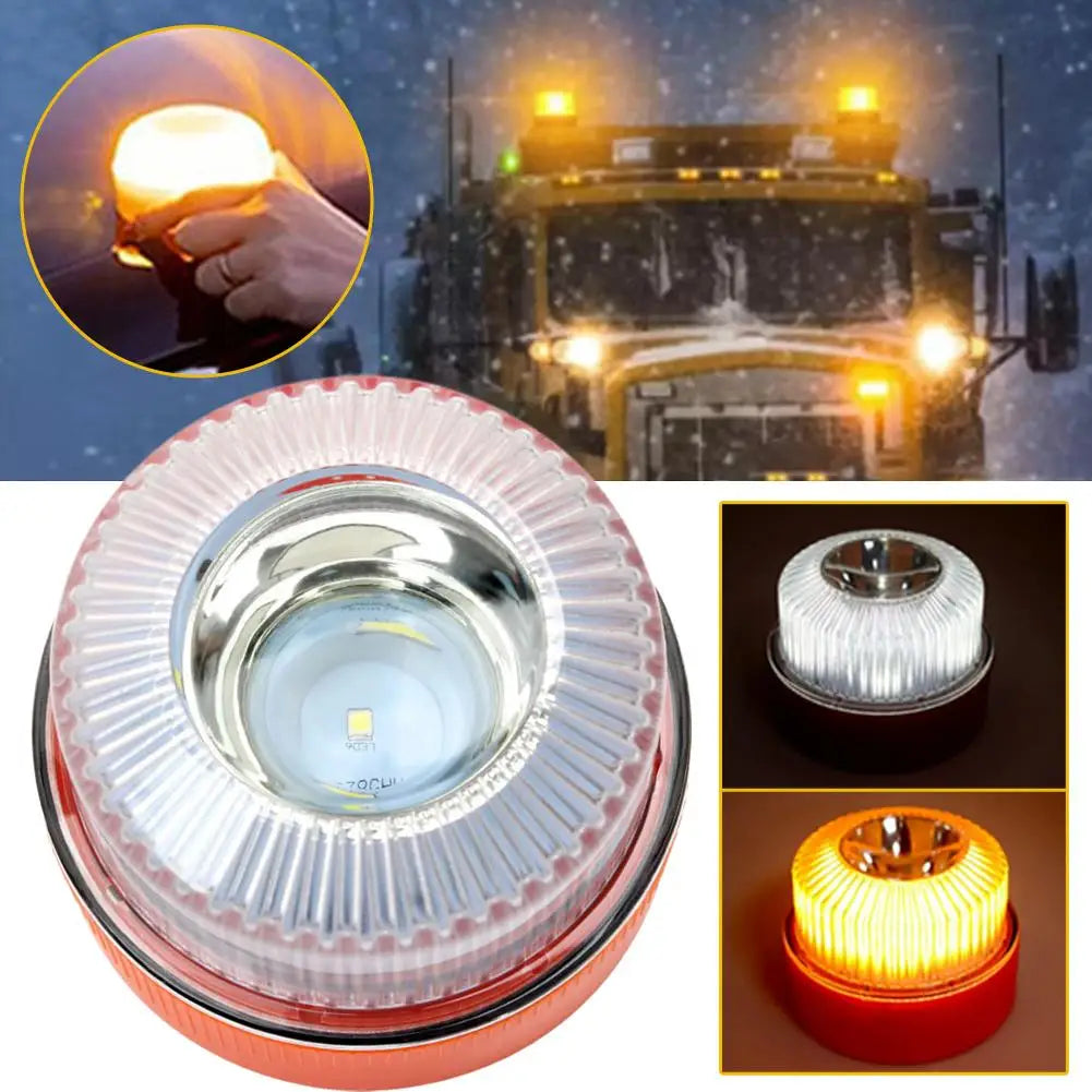 V16 LED Magnetic Strobe Warning Light | Car Emergency Safety Beacon Car Warning Light Peaceful Pleasures Health and Wellness
