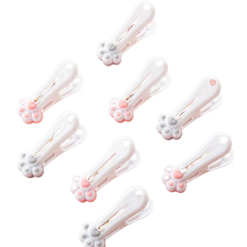 12-Pack Cat Paw Clothespins – Windproof Non-Slip Laundry Clips