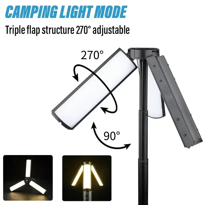2-in-1 LED Camping Lantern & Zoom Flashlight | Rechargeable