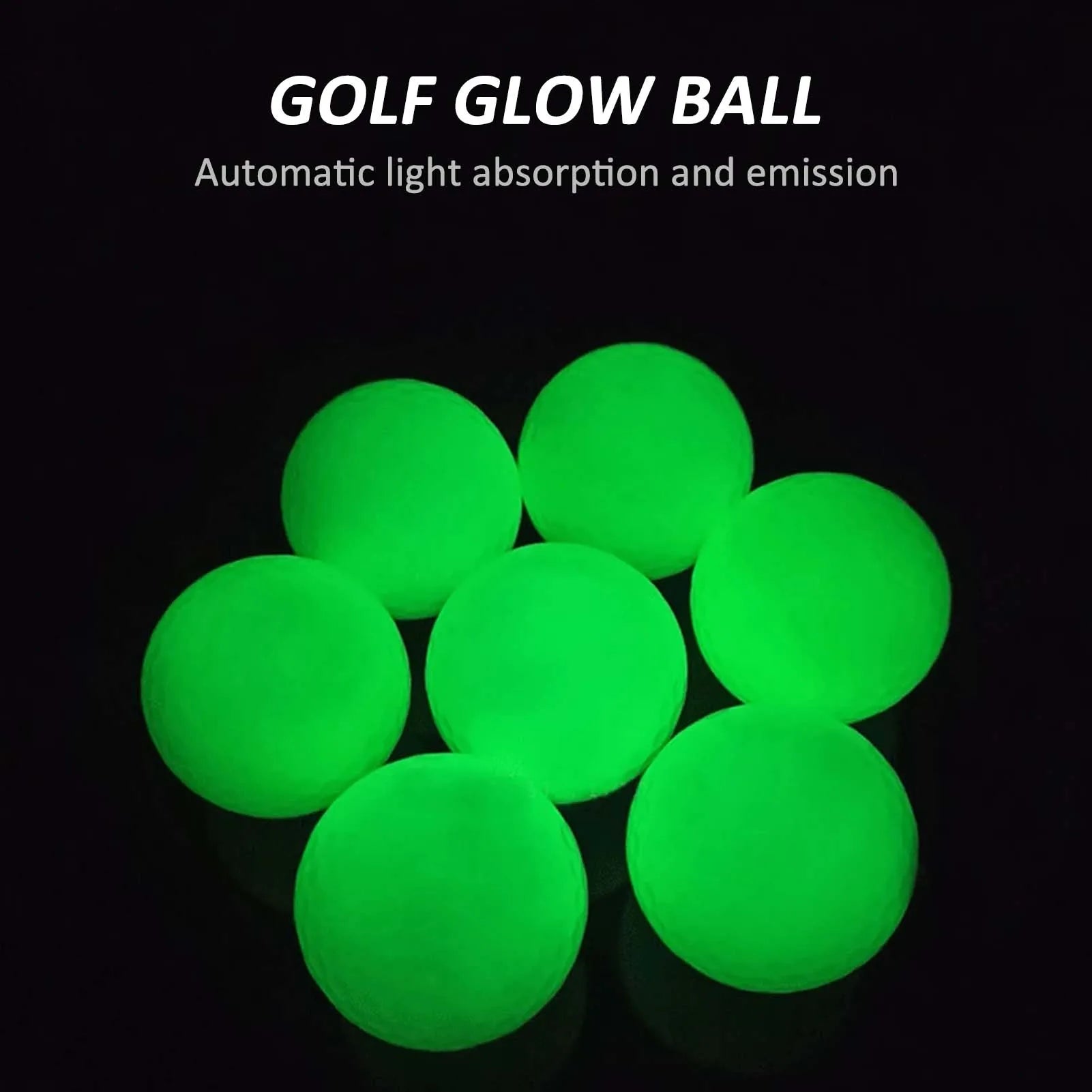 Glow Golf Balls for Night Reliable Material Practice Golf Sports Balls Suitable for Father's Day Christmas Peaceful Pleasures Health and Wellness