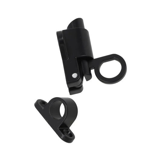 Aluminum Spring Bolt Latch Lock for Doors & Gates | Black/White Door Bolt Latch Oasis Select
