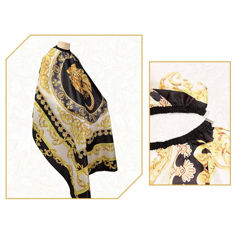 Professional Hairdressing Hairdresser Cloth Lion Pattern Gown Barber Waterproof Hairdresser Apron Haircut capes Accessories Peaceful Pleasures Health and Wellness