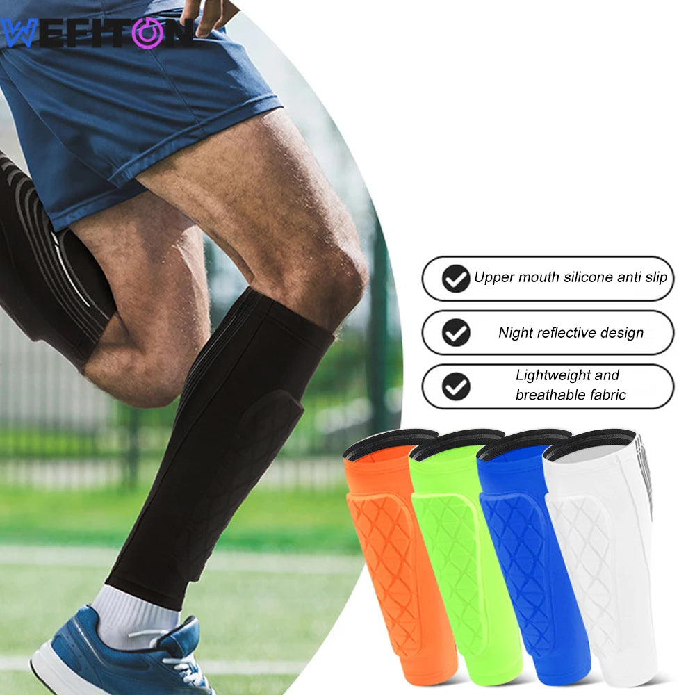 WEFITON Soccer Shin Guards Honeycomb Compression Sleeve Soccer Shin Guards Peaceful Pleasures Health and Wellness